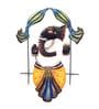 Blue Metal Lord Ganesha Wall Hanging Decorative Showpiece