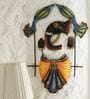Blue Metal Lord Ganesha Wall Hanging Decorative Showpiece