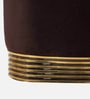 Blueberry Fabric Pouffe in Brown Colour Blueberry Fabric Pouffe in Brown Colour