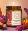 Blueberry Scented Diwali Festive Glass Jar Candle