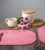 Blush  Pink Handcrafted MDF (Set of 6) Placemat
