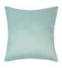 Blush and Light Blue Polyester Jacquard 16x16 inches Cushion Cover Set of 2
