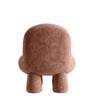 Blush Pink Bubble Velvet Kids Chair In Blush Pink Colour