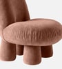Blush Pink Bubble Velvet Kids Chair In Blush Pink Colour