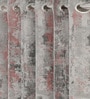Blush Polyester Abstract 9ft Room Darkening Eyelet Long Door Curtains (2 Pc)