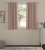 Blush Polyester Jacquard 5ft Regular Eyelet Window Curtain
