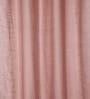 Blush Polyester Solid 9ft Sheer Eyelet Long Door Curtain