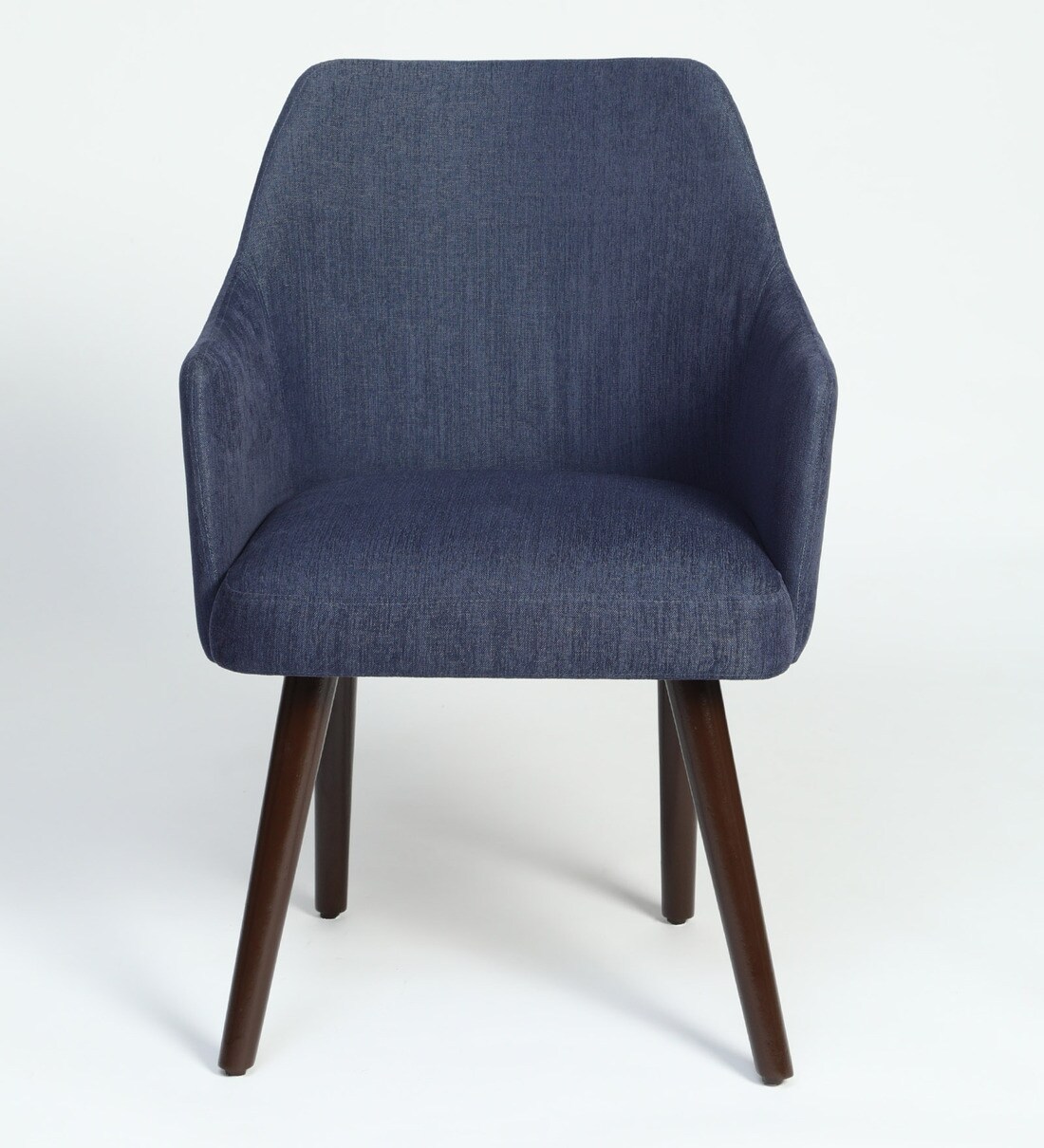 Buy Bolivar Fabric Dining Chair In Navy Blue Colour Online