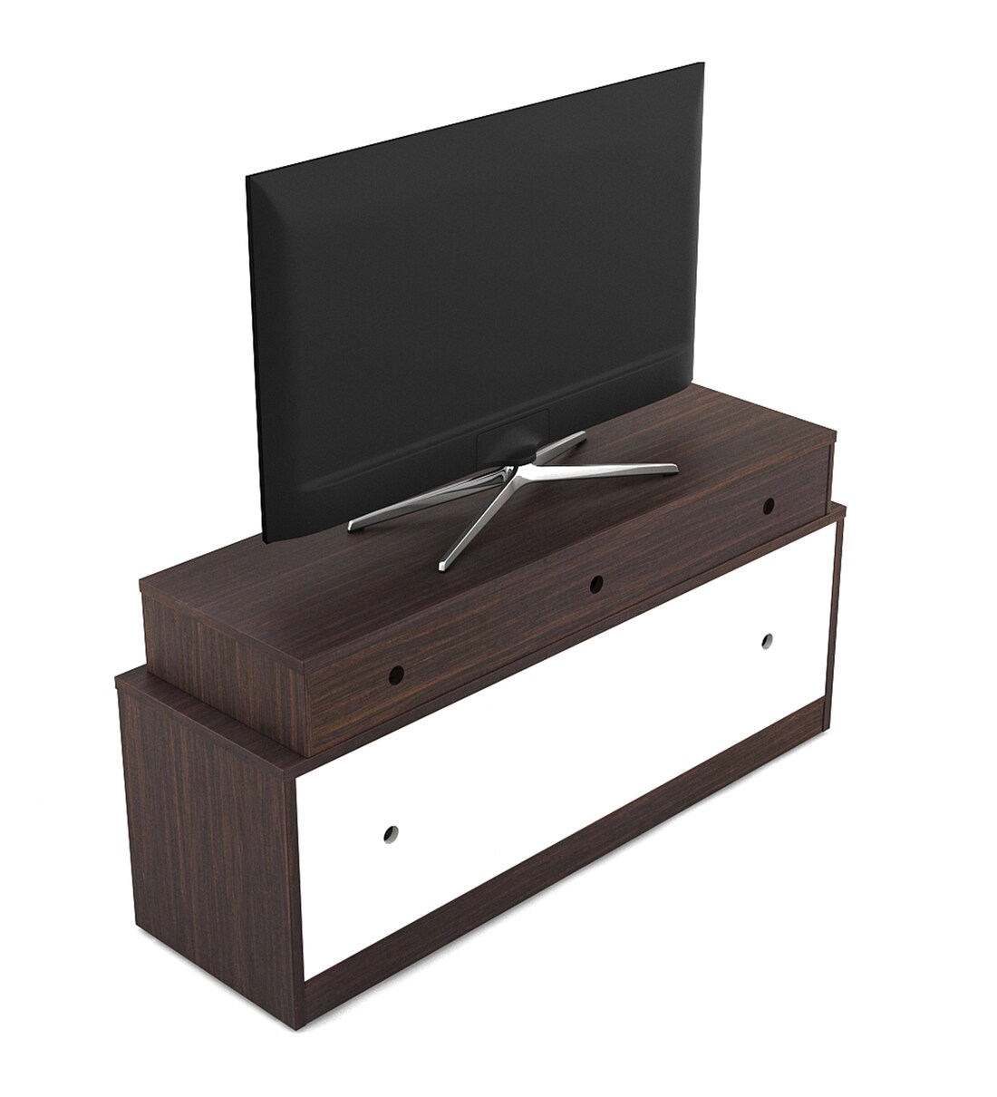 Buy Booner TV Console for TVs upto 55 Inch in Choco Walnut Colour by A