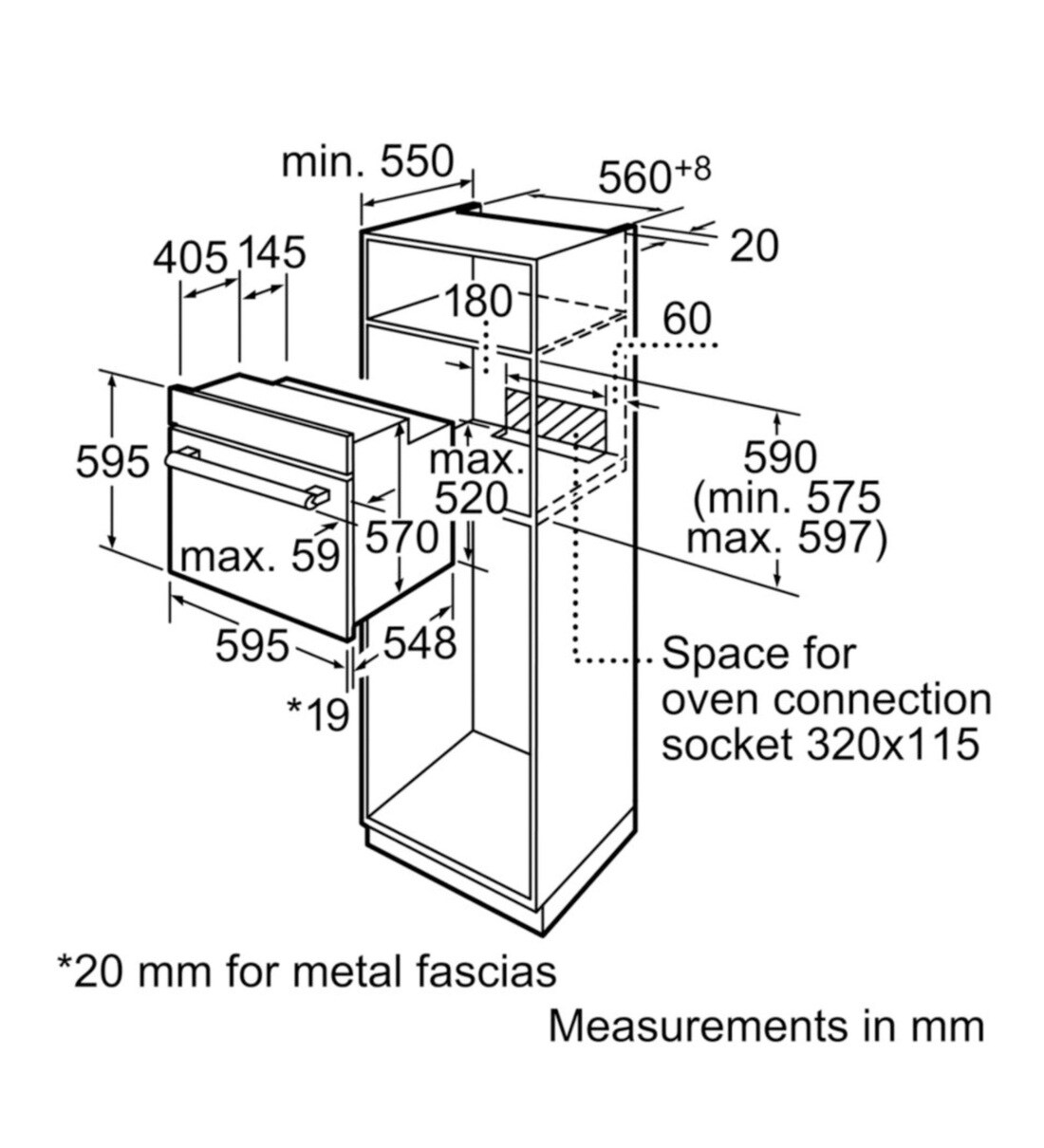 Buy Bosch Serie 2 Builtin Oven 66 L with 8 Functions Online Built