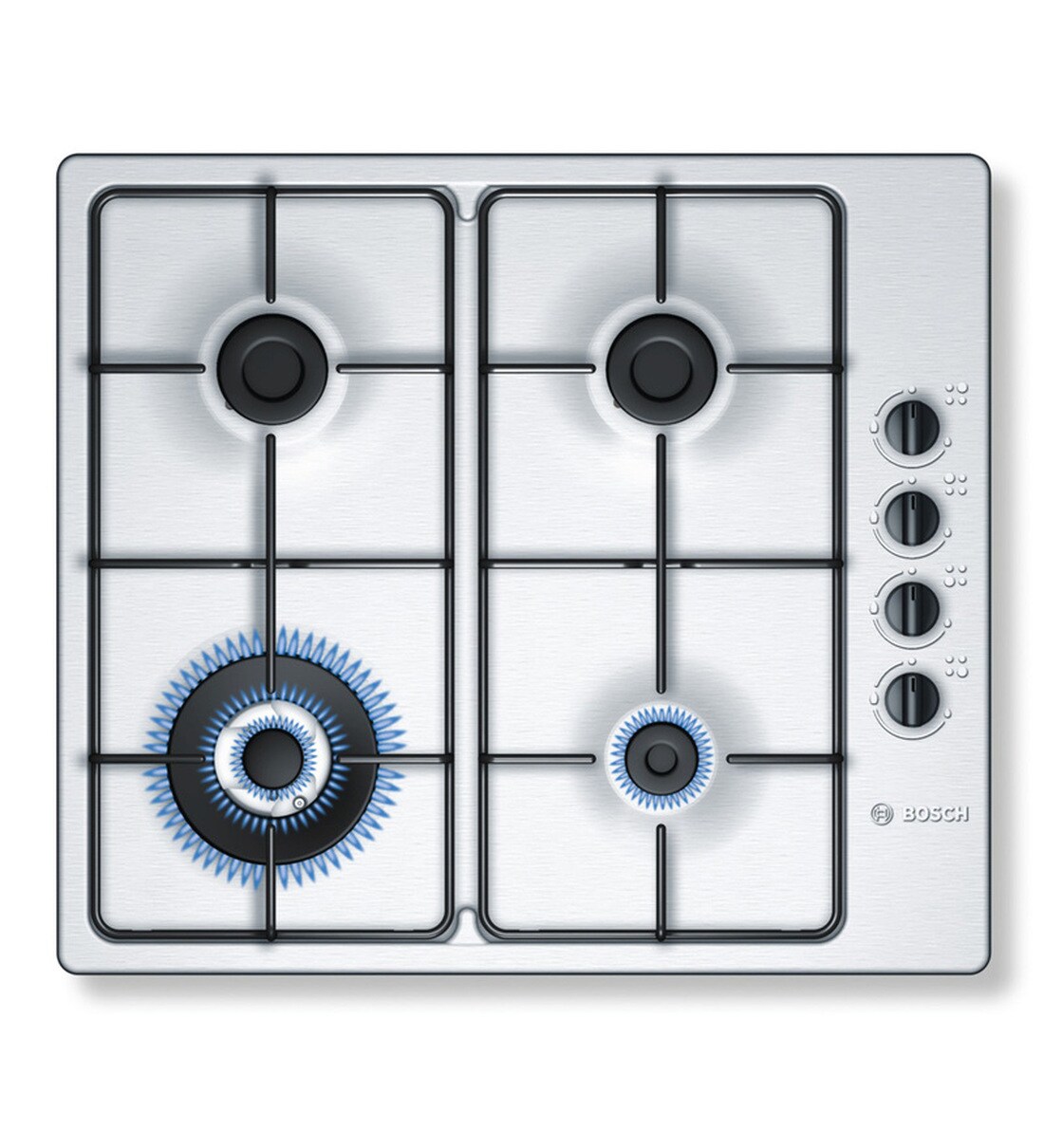 Buy BOSCH Stainless Steel 4 Burner Hob Online Hobs Cooktops   Bosch Stainless Steel 4 Burner Hob Bosch Stainless Steel 4 Burner Hob D3acbs 