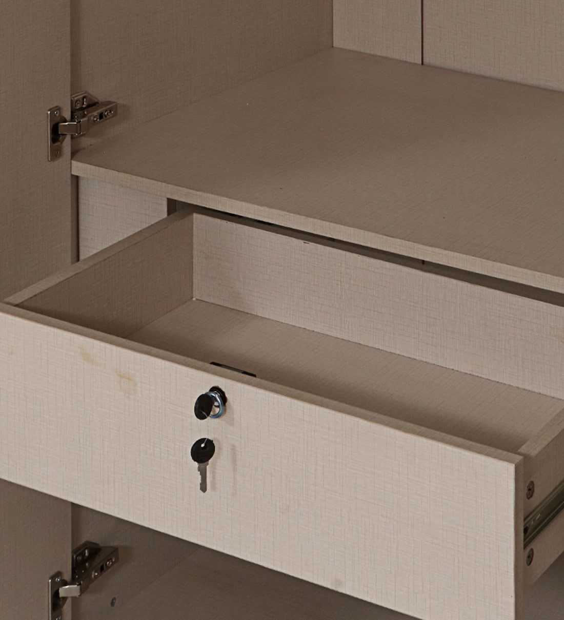 Buy Boston 4 Door Wardrobe in White Colour by Evok Online 4 Door