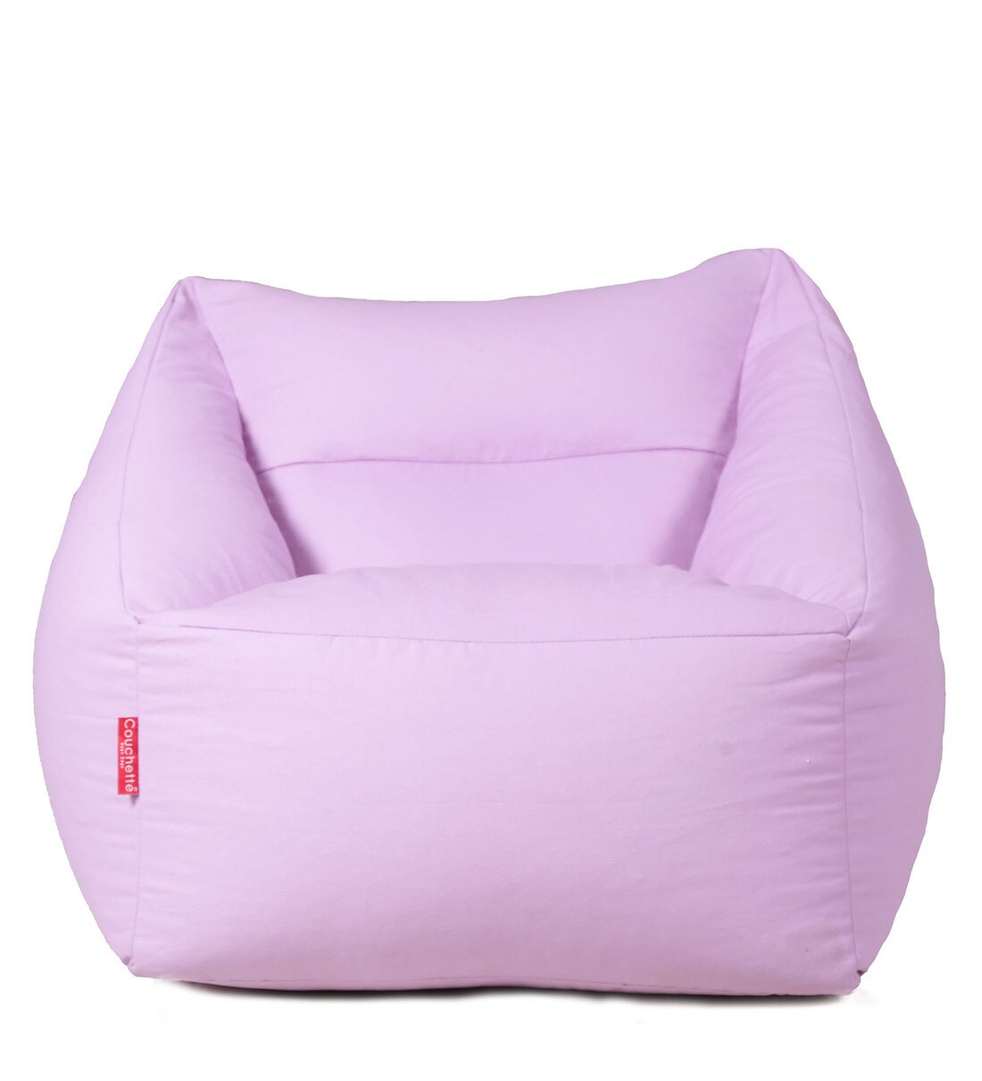 Buy Box Large Kids Bean Bag With Beans In Lilac Colour by Couchette