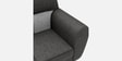 Bobbin Fabric 3 Seater Sofa In Charcoal Colour