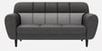 Bobbin Fabric 3 Seater Sofa In Charcoal Colour