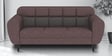 Bobbin Sofa 3 Seater in Magenta Colour