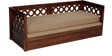 Bogota Sofa Cum Bed with Mattress in Provincial Teak Finish