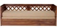 Bogota Sofa Cum Bed with Mattress in Provincial Teak Finish