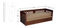 Bogota Sofa Cum Bed with Mattress in Provincial Teak Finish