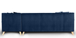 Bollywood Velvet LHS Sectional Sofa in Navy Blue Colour