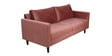 Bonito Velvet 3 Seater Sofa In Blush Pink Colour