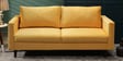 Bonito Velvet 3 Seater Sofa In Yellow Colour