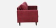 Bonito Velvet 2 Seater Sofa In Berry Red Colour
