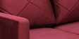Bonito Velvet 2 Seater Sofa In Berry Red Colour