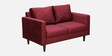 Bonito Velvet 2 Seater Sofa In Berry Red Colour