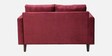 Bonito Velvet 2 Seater Sofa In Berry Red Colour