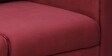 Bonito Velvet 2 Seater Sofa In Berry Red Colour