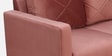 Bonito Velvet 2 Seater Sofa In Blush Pink Colour
