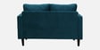 Bonito Velvet 2 Seater Sofa In Teal Blue Colour