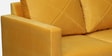 Bonito Velvet 2 Seater Sofa In Yellow Colour