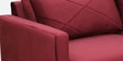 Bonito Velvet 3 Seater Sofa In Berry Red Colour