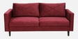 Bonito Velvet 3 Seater Sofa In Berry Red Colour