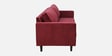 Bonito Velvet 3 Seater Sofa In Berry Red Colour