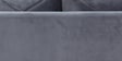Bonito Velvet 3 Seater Sofa In Fossil Grey Colour