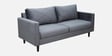 Bonito Velvet 3 Seater Sofa In Fossil Grey Colour