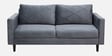 Bonito Velvet 3 Seater Sofa In Fossil Grey Colour
