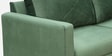 Bonito Velvet 3 Seater Sofa In Green Colour