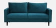 Bonito Velvet 3 Seater Sofa In Teal Blue Colour