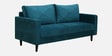 Bonito Velvet 3 Seater Sofa In Teal Blue Colour
