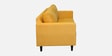 Bonito Velvet 3 Seater Sofa In Yellow Colour