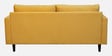 Bonito Velvet 3 Seater Sofa In Yellow Colour