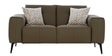 Bordeaux Half Leather 2 Seater Sofa in Exotica Delph Blue colour