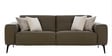 Bordeaux Half Leather 3 Seater Sofa in Exotica Delph Blue colour