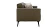 Bordeaux Half Leather 3 Seater Sofa in Exotica Delph Blue colour