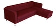 Bostino LHS 3 Seater Sofa With Lounger In Red Colour