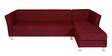 Bostino LHS 3 Seater Sofa With Lounger In Red Colour